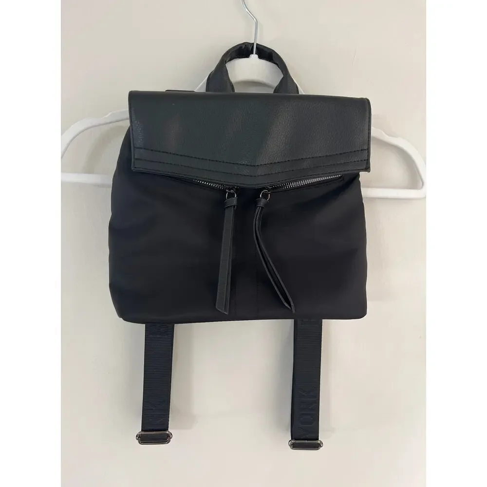 Botkier New York Trigger Backpack Classic Black Adjustable Travel Minimalist